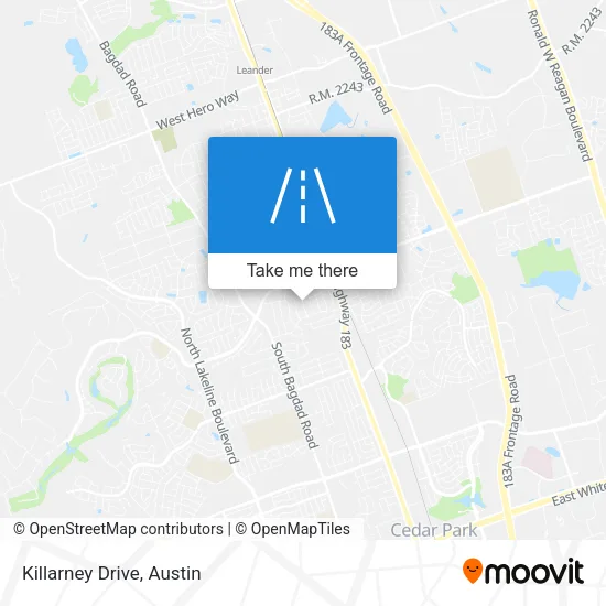 Killarney Drive map