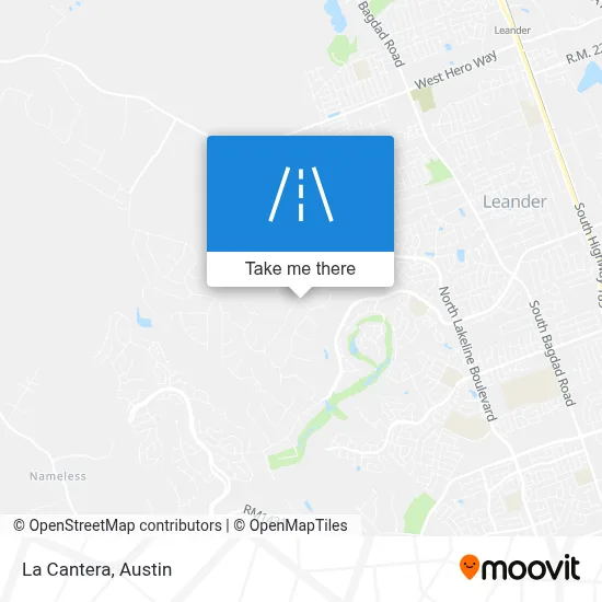 La Cantera map