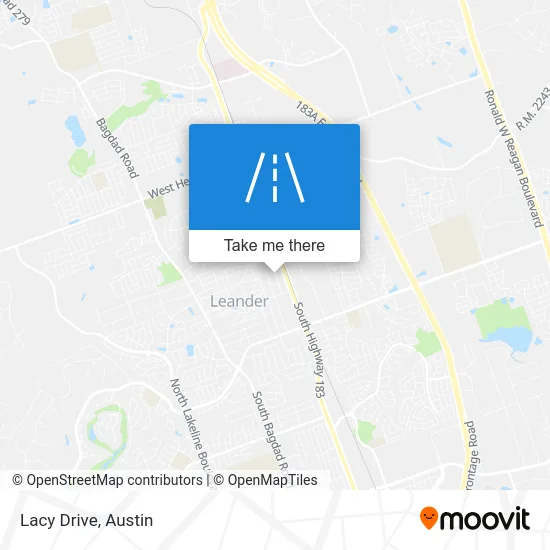 Lacy Drive map