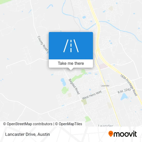 Lancaster Drive map