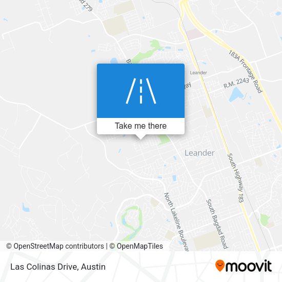 Las Colinas Drive map