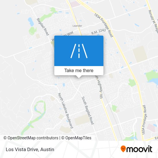 Mapa de Los Vista Drive