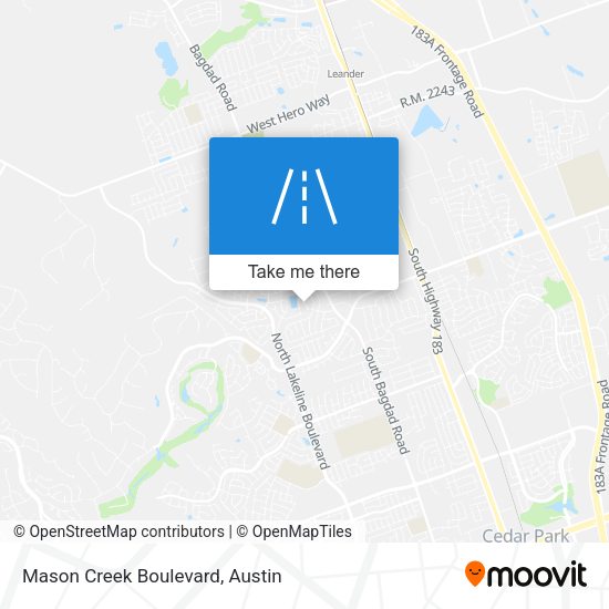 Mapa de Mason Creek Boulevard