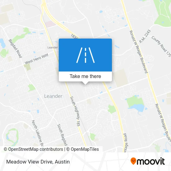 Meadow View Drive map