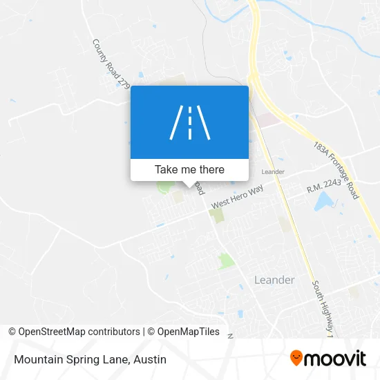 Mountain Spring Lane map