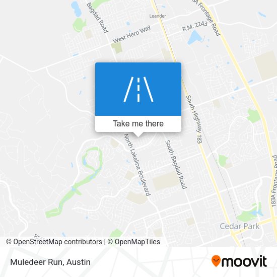 Mapa de Muledeer Run