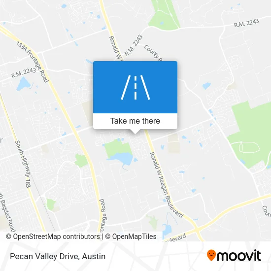 Pecan Valley Drive map