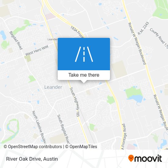 River Oak Drive map