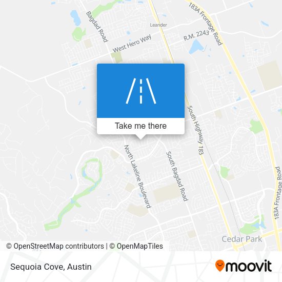 Mapa de Sequoia Cove