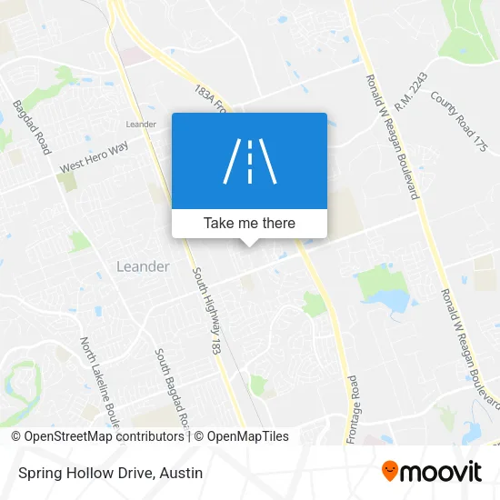 Spring Hollow Drive map