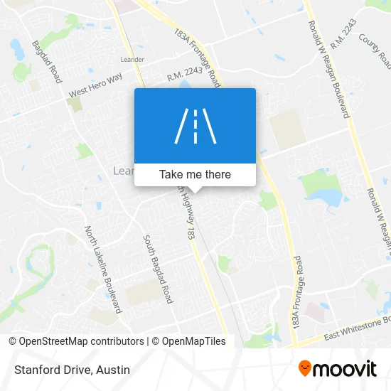 Stanford Drive map