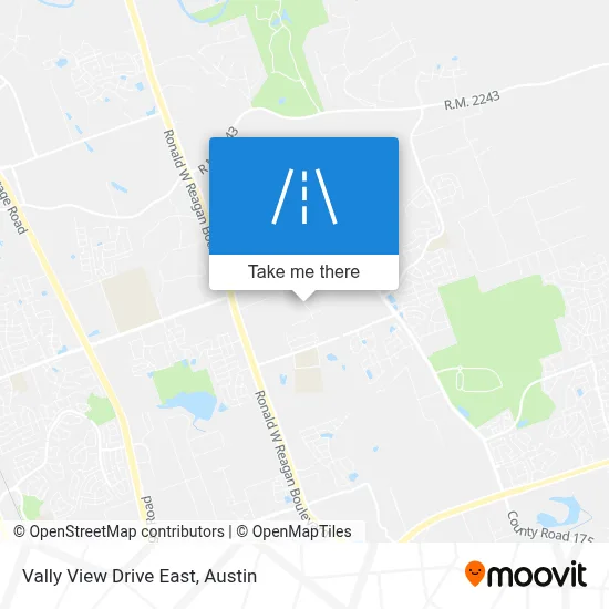 Vally View Drive East map