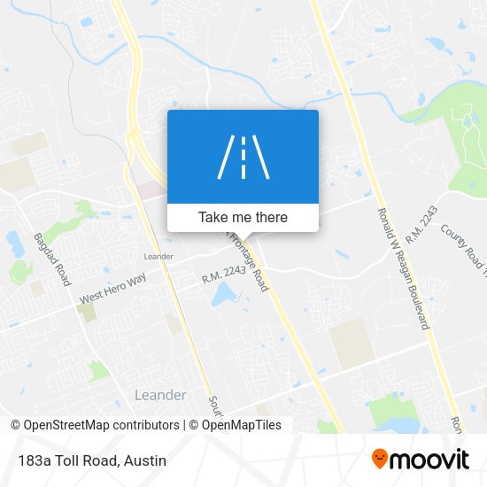 Mapa de 183a Toll Road