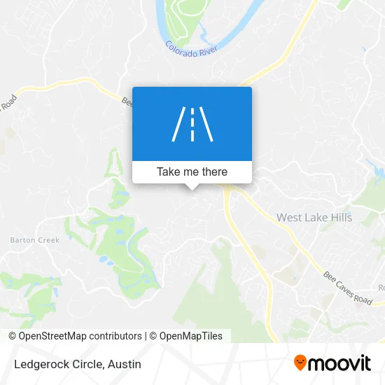 Ledgerock Circle map