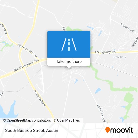 Mapa de South Bastrop Street