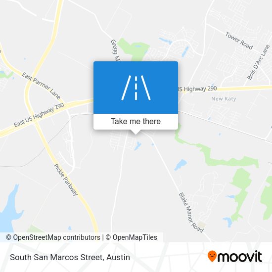Mapa de South San Marcos Street