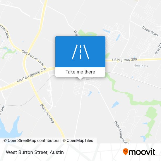 West Burton Street map