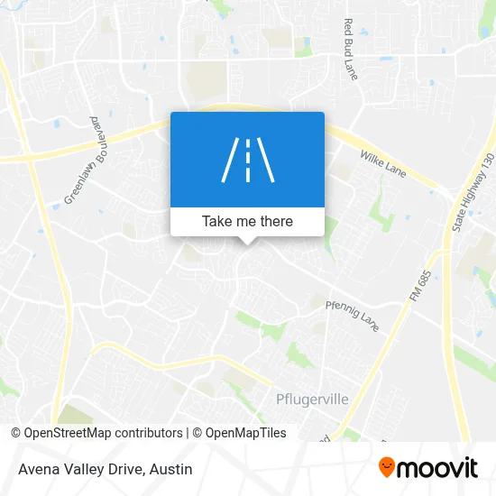 Avena Valley Drive map