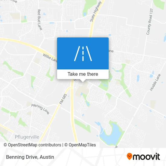 Benning Drive map