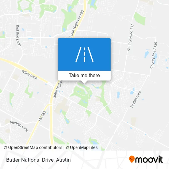 Butler National Drive map