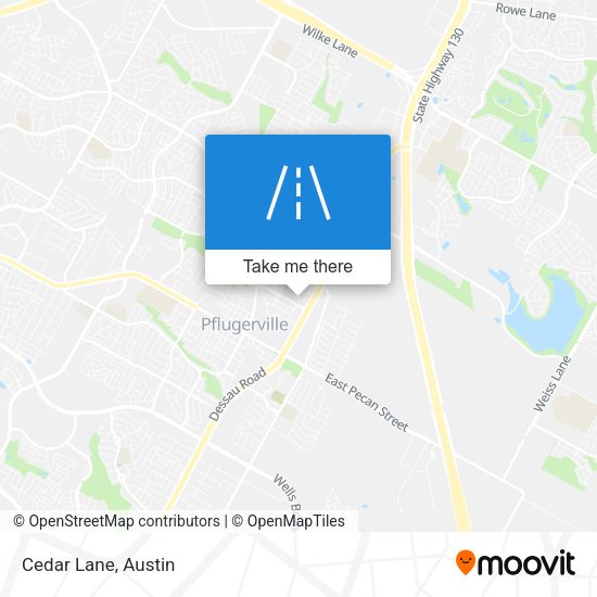 Mapa de Cedar Lane