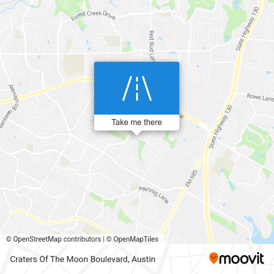 Mapa de Craters Of The Moon Boulevard