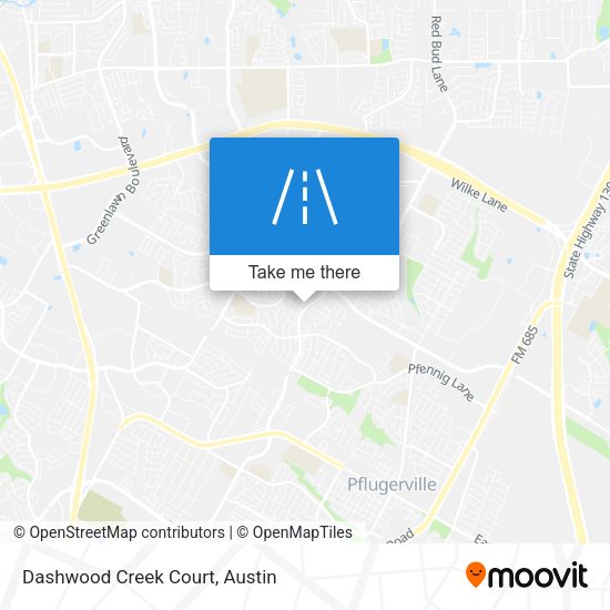 Mapa de Dashwood Creek Court