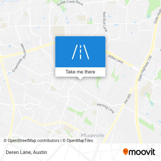 Mapa de Deren Lane