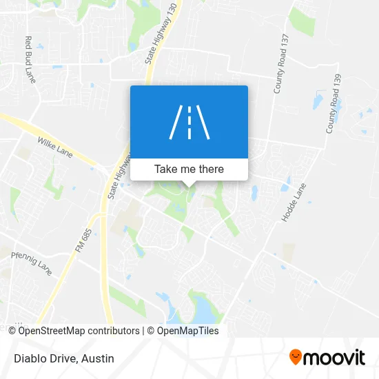 Diablo Drive map