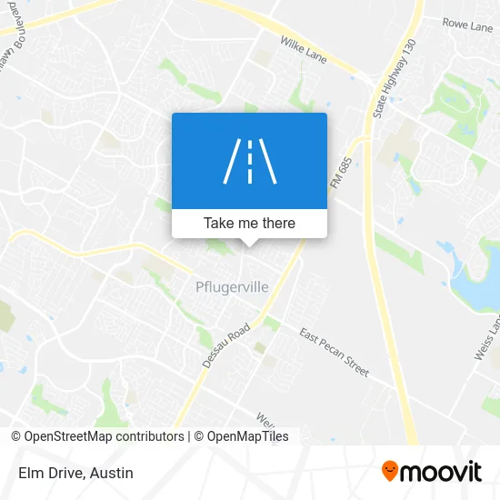 Elm Drive map