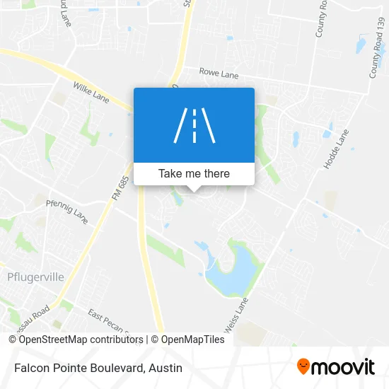 Falcon Pointe Boulevard map