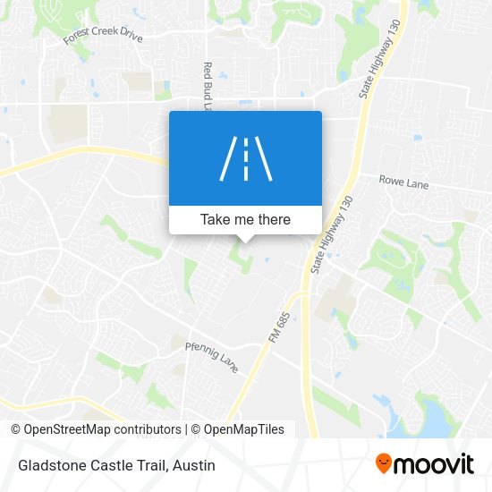 Mapa de Gladstone Castle Trail