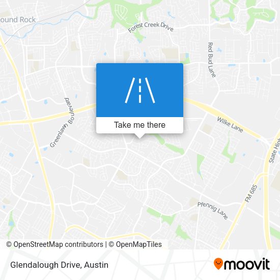Mapa de Glendalough Drive