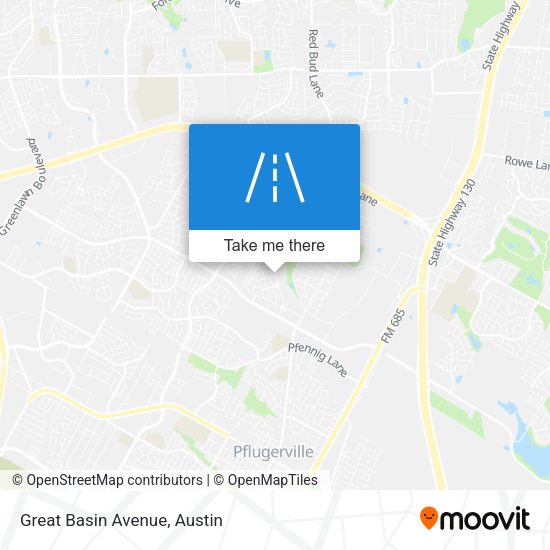 Mapa de Great Basin Avenue