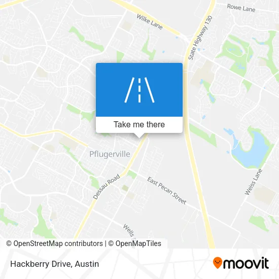 Hackberry Drive map