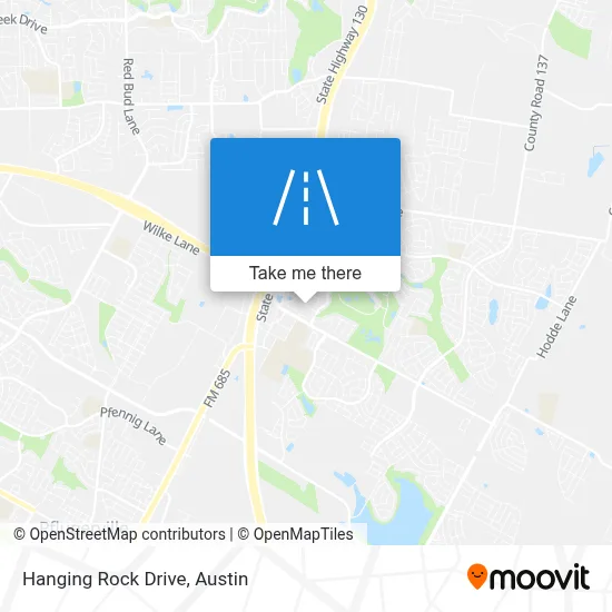 Hanging Rock Drive map