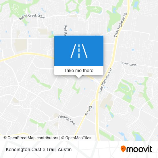 Kensington Castle Trail map