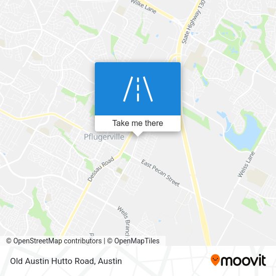 Old Austin Hutto Road map