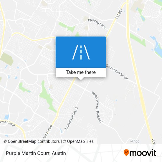 Mapa de Purple Martin Court