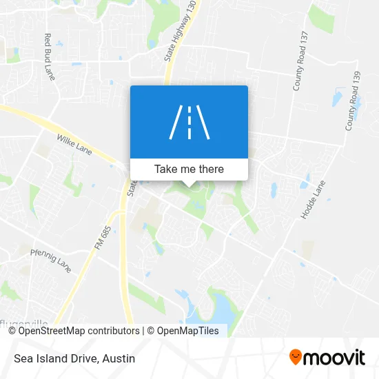Sea Island Drive map