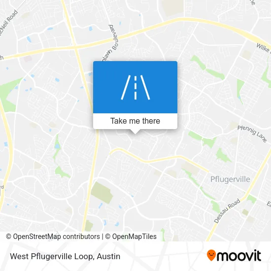 West Pflugerville Loop map