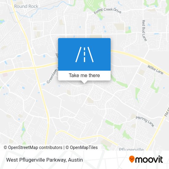 West Pflugerville Parkway map