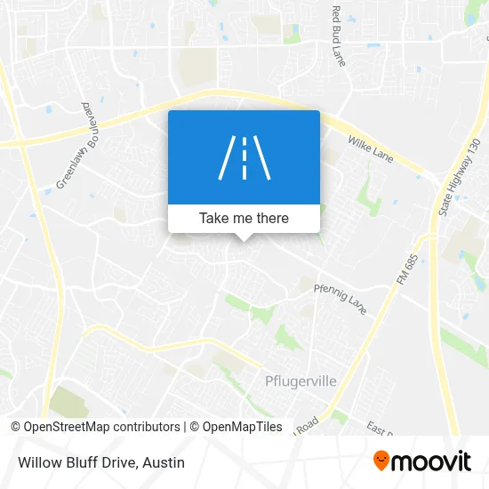 Willow Bluff Drive map
