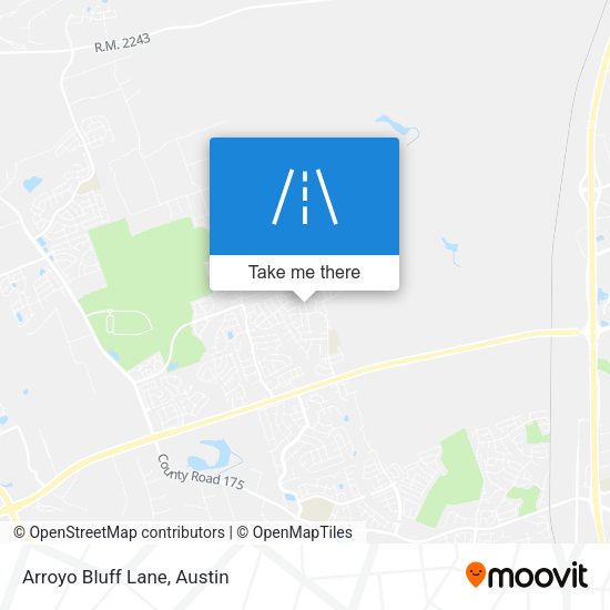 Arroyo Bluff Lane map