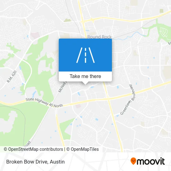 Broken Bow Drive map