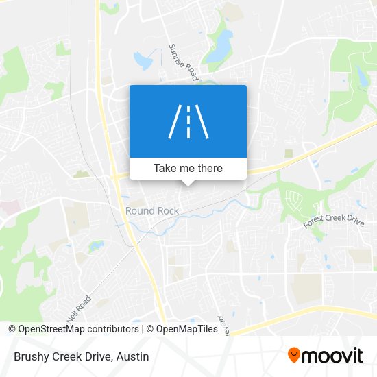 Mapa de Brushy Creek Drive
