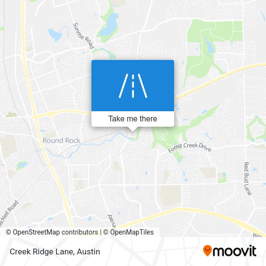 Mapa de Creek Ridge Lane