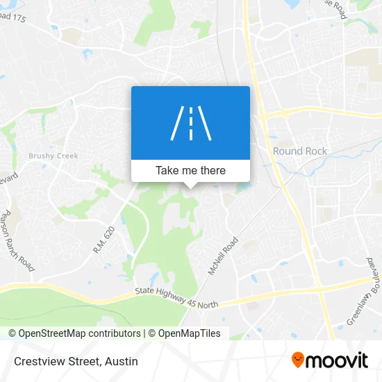 Crestview Street map