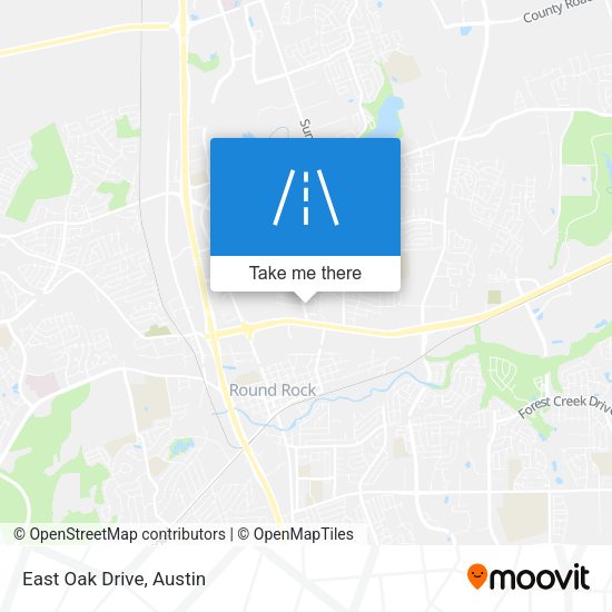 Mapa de East Oak Drive