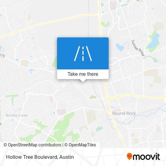Hollow Tree Boulevard map